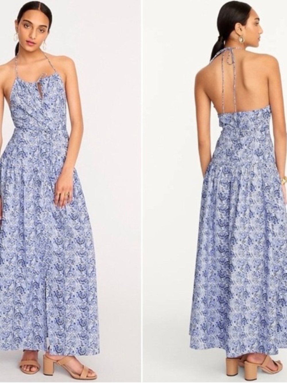 J. Crew Collection Anguilla Halter Dress